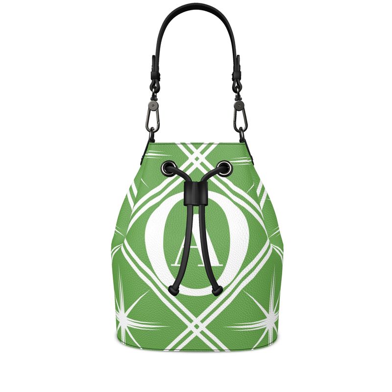 O&A Green Grab Strap Bucket Bag