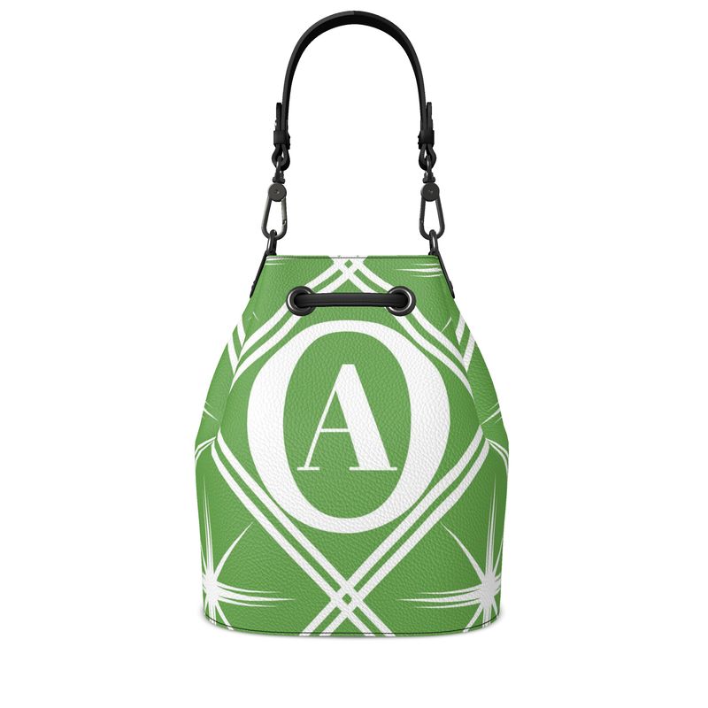 O&A Green Grab Strap Bucket Bag