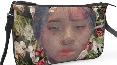 Maggie Lu Design "Face" Pouchette Double Zip Bag