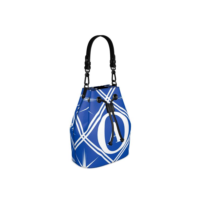 O&A Blue Grab Strap Bucket Bag