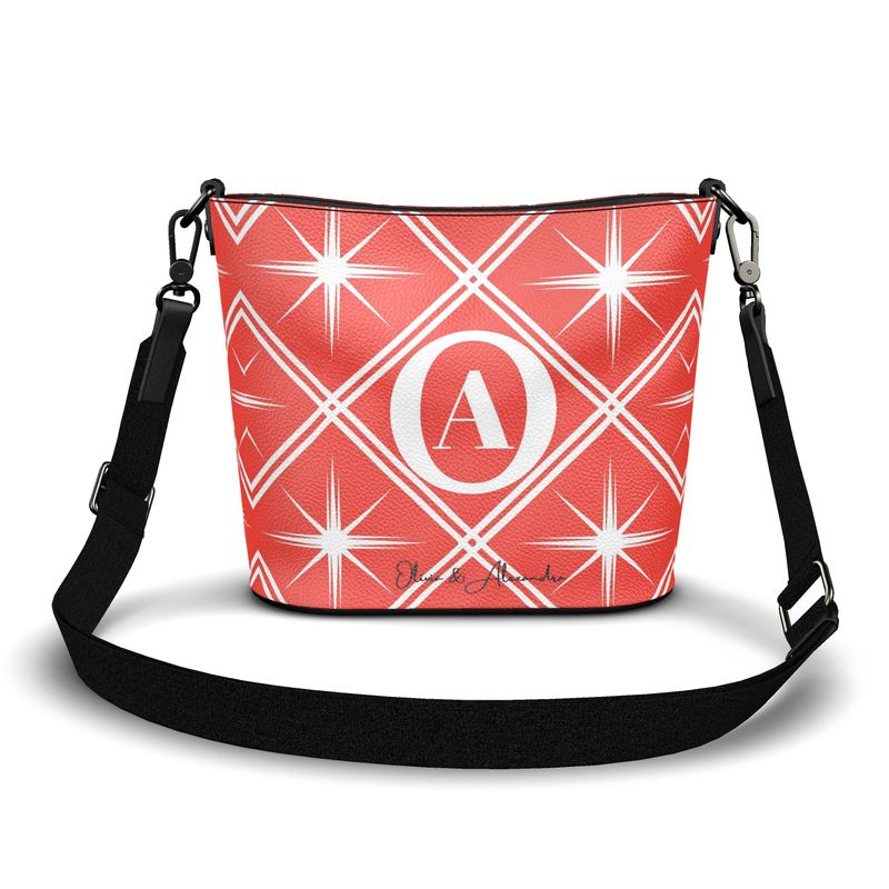 O&A Red Bucket Tote Bag