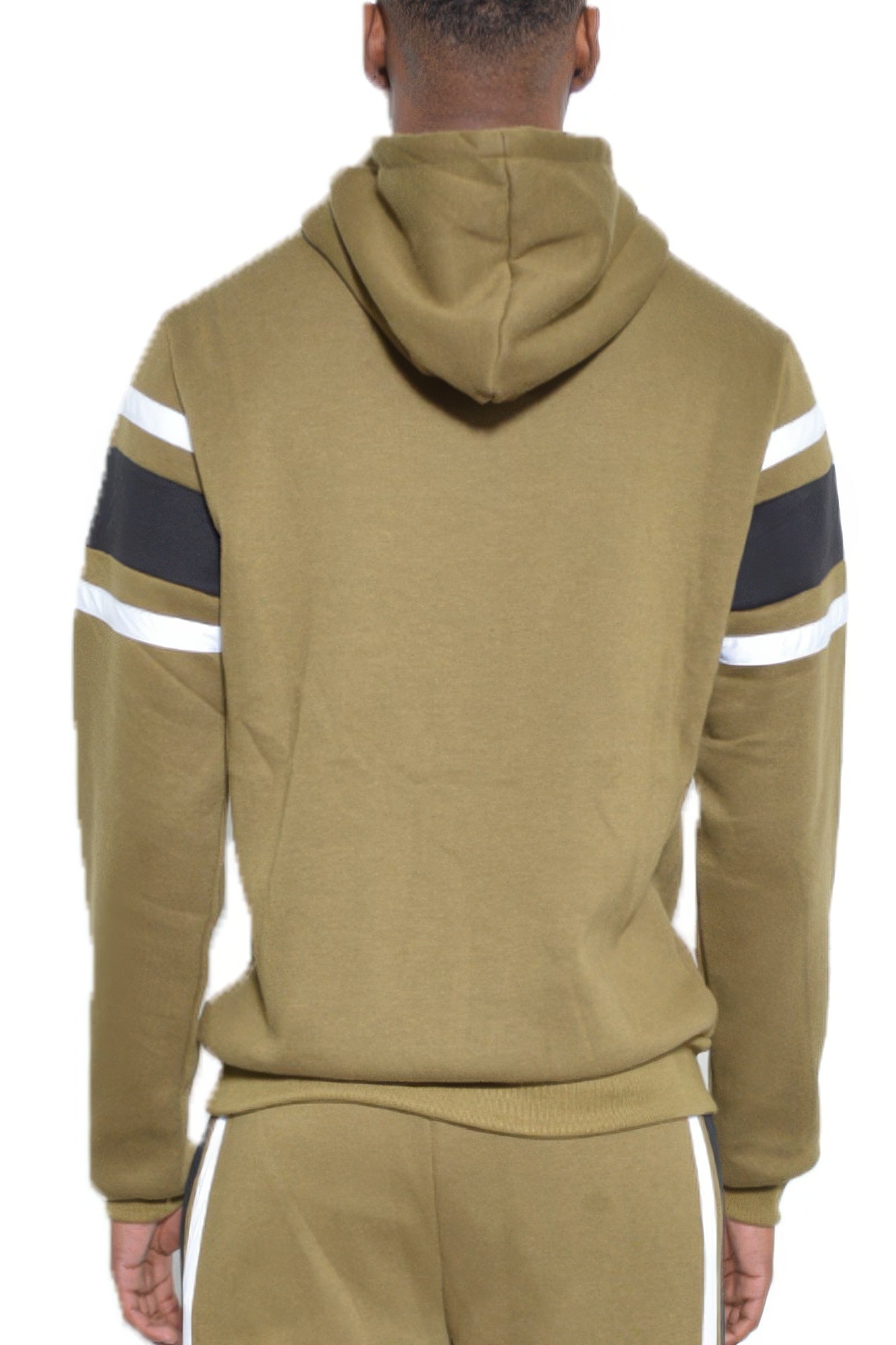 Solid With Three Stripe Pullover Hoodie